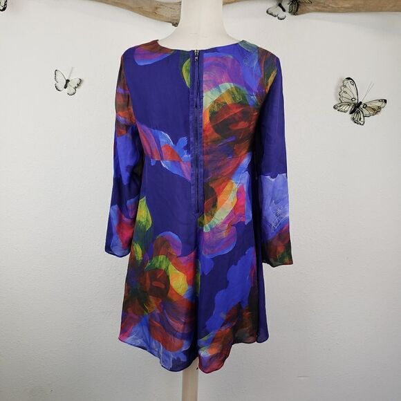 Anthropologie leifsdottir watercolor silk chiffon - Picture 5 of 8